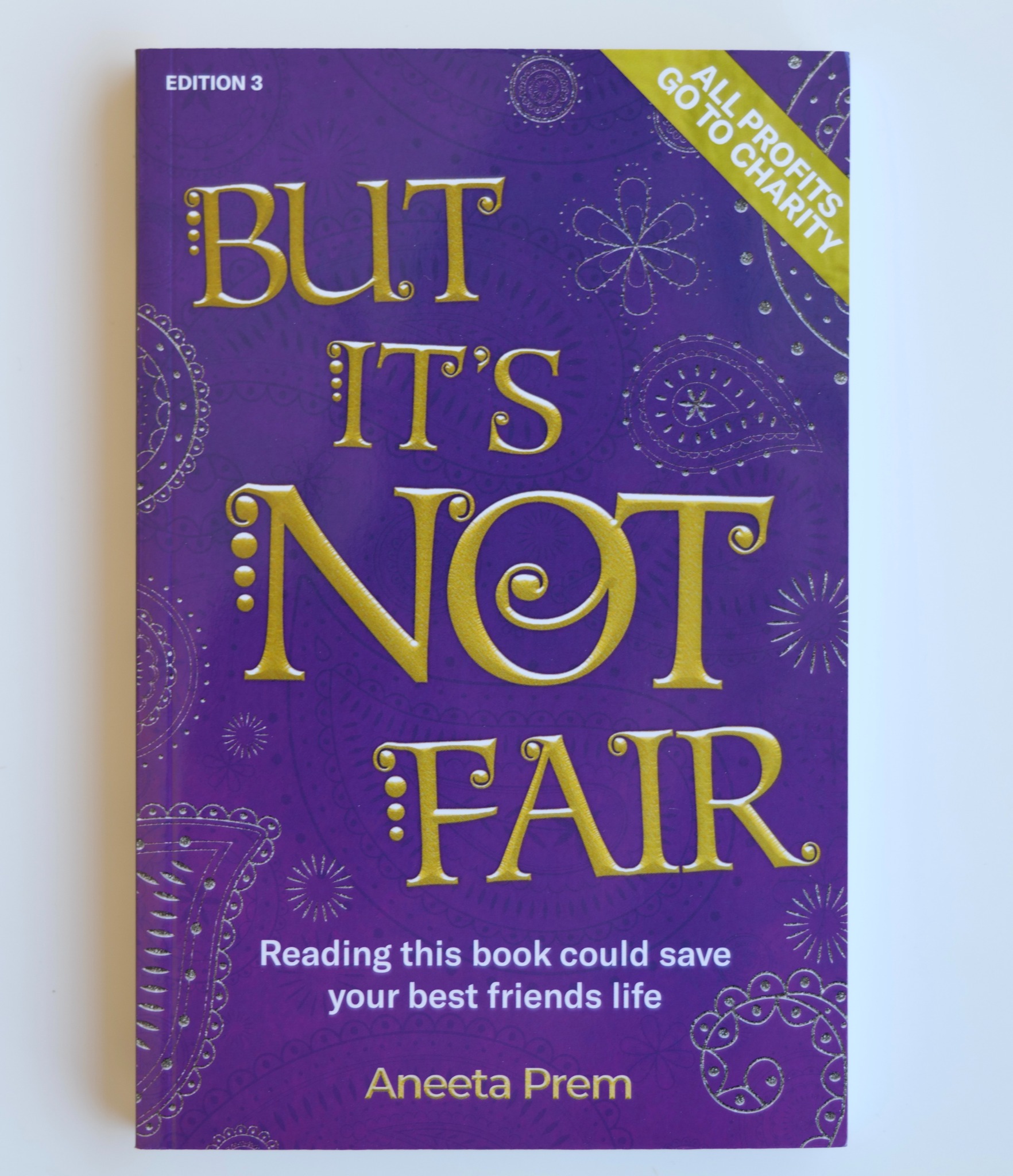 Purple third-edition cover of But It's Not Fair by Aneeta Prem